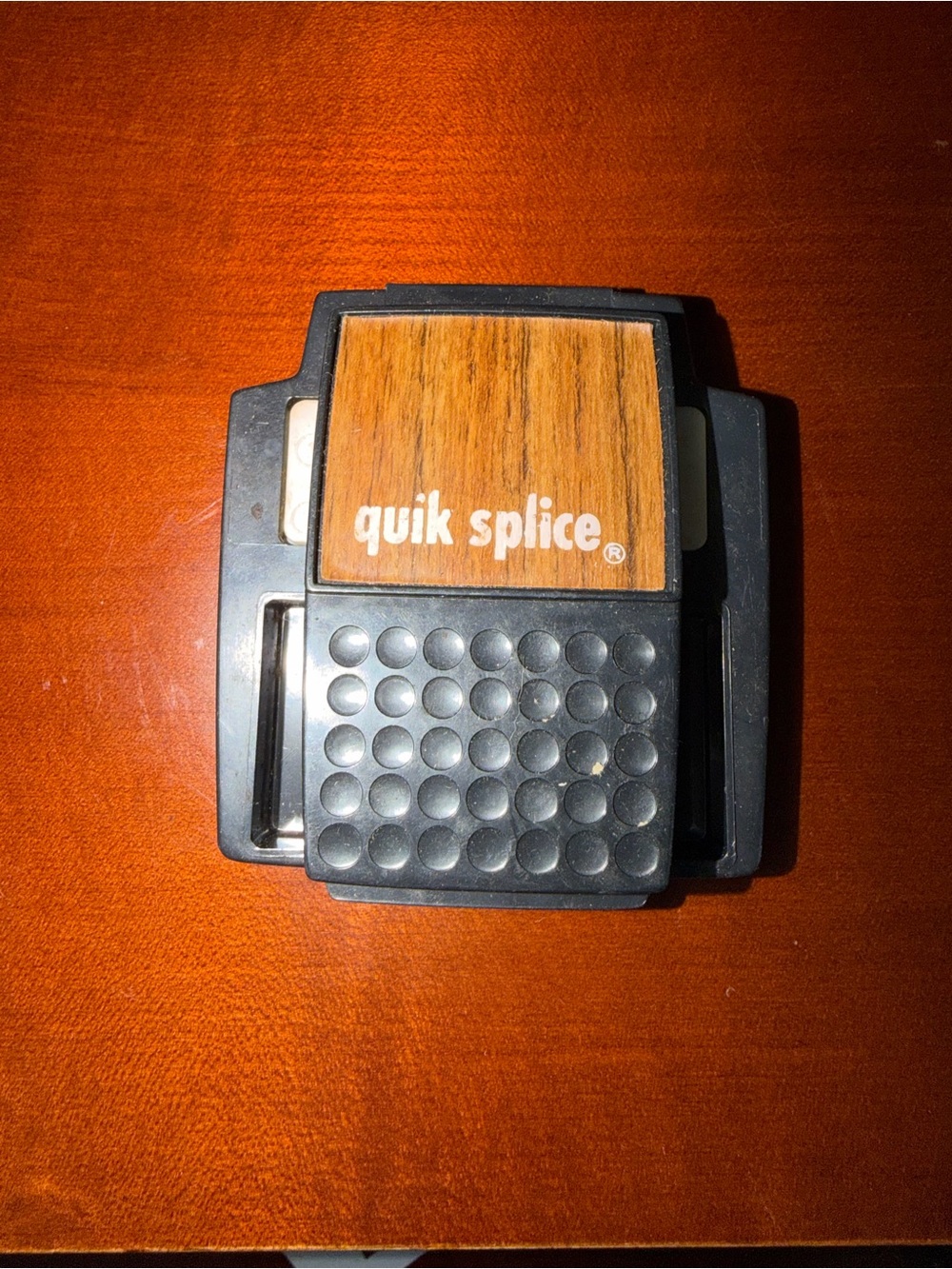 Quik Splice Black and Wood-Accent Cable Splicing Tool
